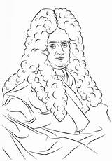 Leibniz Gottfried Wilhelm Supercoloring Filozofia Kolorowanka Inventors Drukuj Famosos sketch template