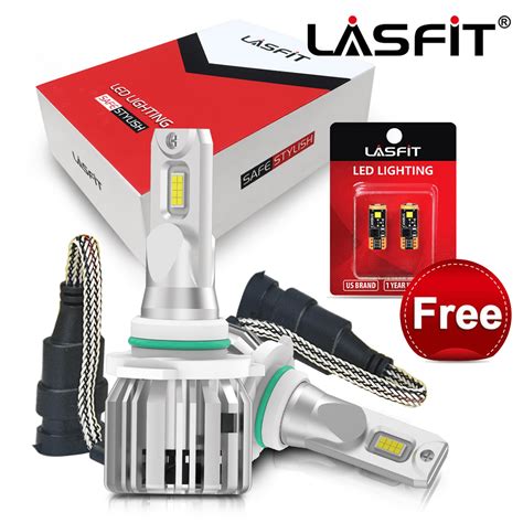 lasfit hb led  beam headlight bulbfog light bulb  halogen replacement  lm