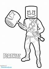 Fortnite Coloring Pages Printable Season Battle Royale Print Pdf Marshmallow Head Color sketch template