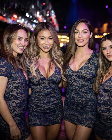 4 Cocktail Waitresses Tightdresses