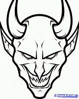 Demon Devil sketch template