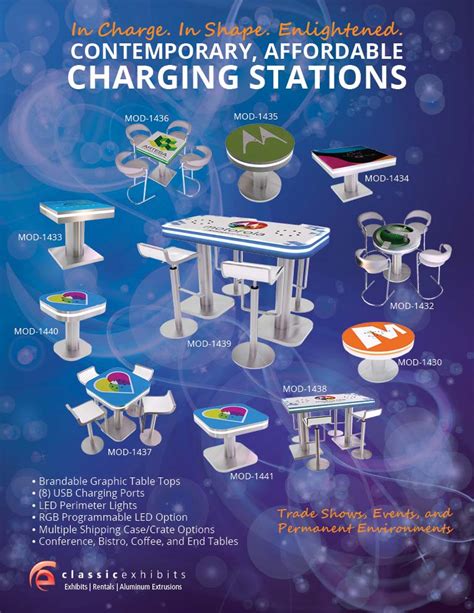 contemporary affordable charging stations  tradeshows   trade show ideas