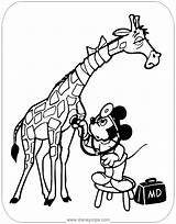 Mickey Coloring Pages Mouse Veterinarian Disneyclips Occupations sketch template