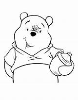 Pooh Coloring Bear Bee Pages Cute Nose Honey Bees Drawing Cartoon Printable Gif Library Clipart Hmcoloringpages Getdrawings Popular sketch template