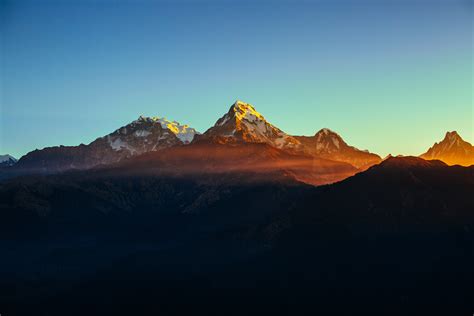 mountains  nepal  behance