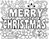 Christmas Coloring Pages Merry Kids Print Adults Search Again Bar Case Looking Don Use Find sketch template