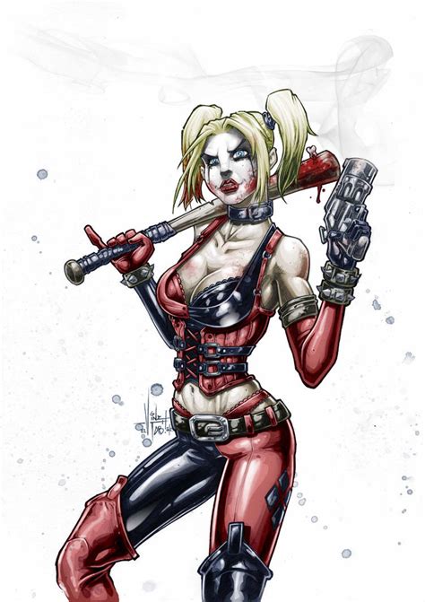 Harley Quinn Arkham City Color By Vinz El Tabanas On