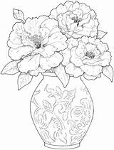 Coloring Pages Beautiful Printable Flower Flowers Simple Adults Getcolorings Color Getdrawings Colouring Print Colorings sketch template