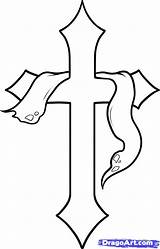 Crosses Cruz Cruces Sharpie Dragoart sketch template
