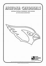 Coloring Pages Nfl Logos Cardinals Arizona Cool Logo Teams Simple Easy Square Football American Template Toddlers sketch template