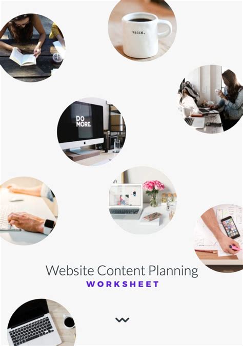 website content planning worksheet ready steady websites