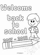 Welcome Back School Coloring Pages Getcolorings Scho Printable Color sketch template