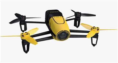 parrot bebop quadcopter drone  model turbosquid