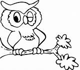 Coloring Owl Pages Baby Owls Kids Color Animal Cute Printable Clip Sheets sketch template