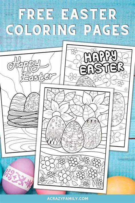 printable easter coloring pages  kids  crazy family