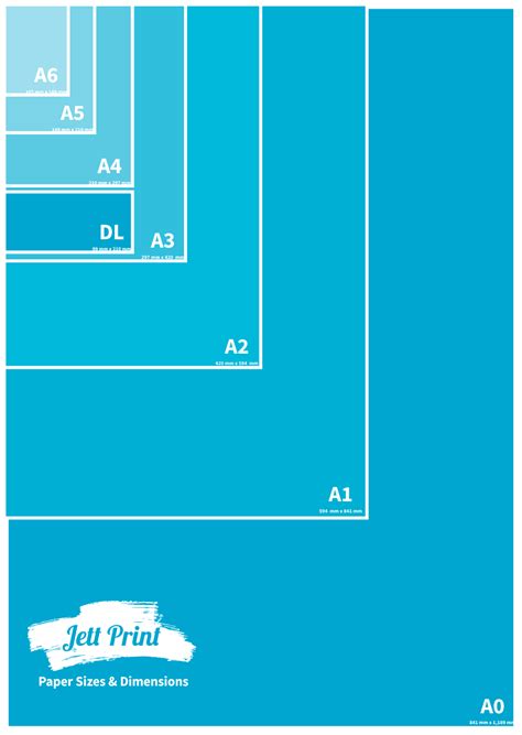 paper sizes dimensions
