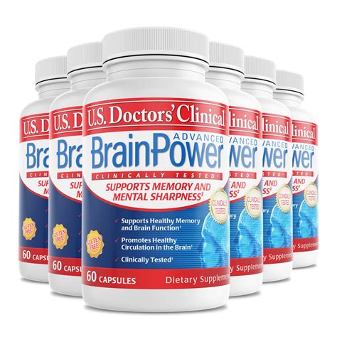 6 Pack Brainpower Advanced 60 Capsules – U S Doctors Clinical