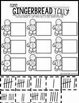 Worksheets Gingerbread Kindergarten Printables Math Literacy Subject sketch template