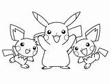 Coloring Pikachu Pages Popular sketch template