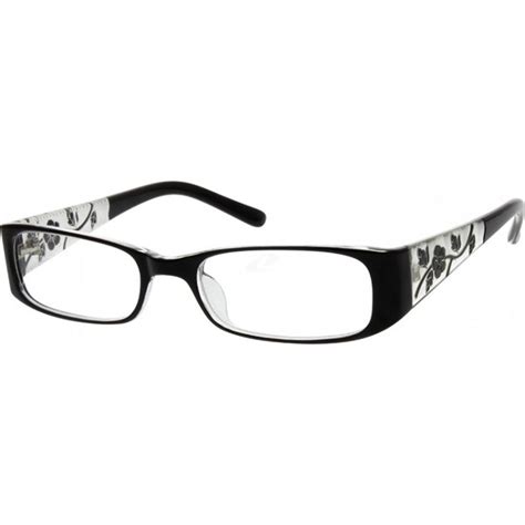 black rectangle glasses 339121 zenni optical eyeglasses