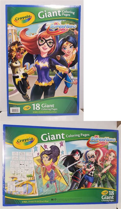 crayons  crayola dc superhero girls  giant coloring pages