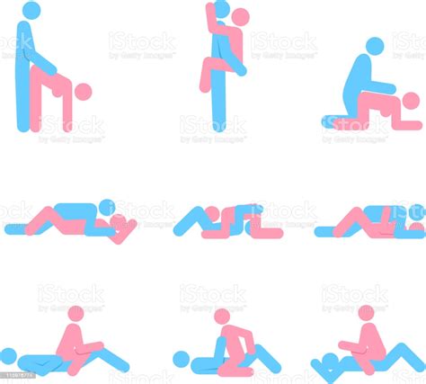 sex positions royalty free vector icon set stock illustration