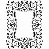 Embossing Folder Darice Scroll Frame Greeting Cards Making Inches sketch template