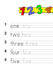 numbers  math worksheets