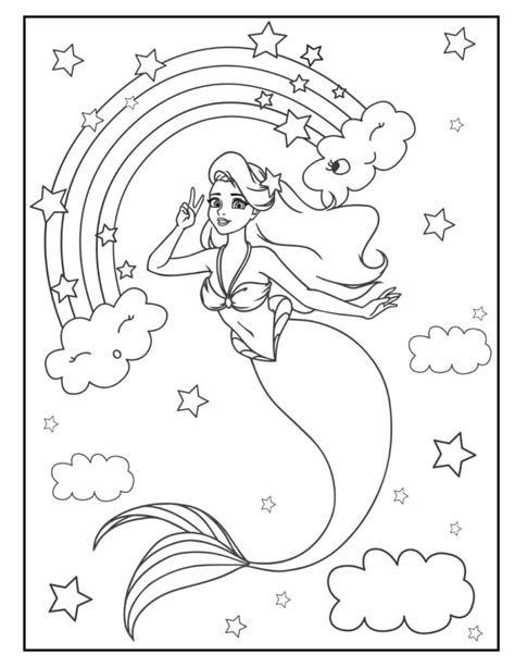 mermaid coloring pages   printable  verbnow