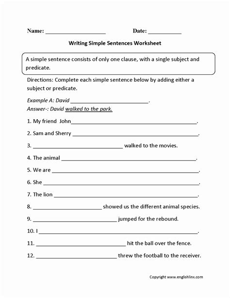 english worksheets  kids sentences worksheets  coloring pages