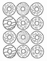 Coloring Pages Donut Food Cute Kids Emoji Amazon раскраска Doodles Easy Kawaii Colouring Cupcake Printable Color раскраски Doodle Uncolored Draw sketch template