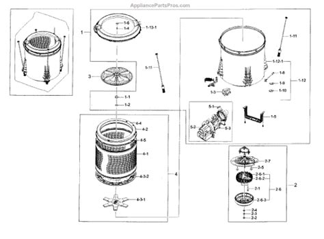 parts  samsung wahawa  tub parts appliancepartsproscom