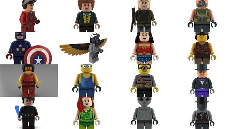 lego characters megapack  model collection cgtrader