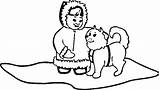 Coloring Pages Eskimo Husky Bloodhound Girl Little Getdrawings Print Size Printable Getcolorings sketch template