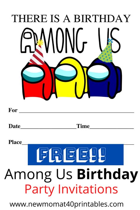 birthday party invitations  mom   printables