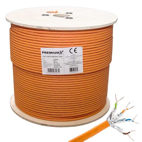 premiumx  cat  netzwerkkabel simplex lan kabel ethernet datenkabel
