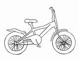 Coloring Bicycle Pages Color Print Kids sketch template