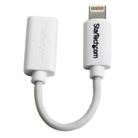 amazoncom startech usbubltw micro usb  apple  pin lightning connector adapter  iphone