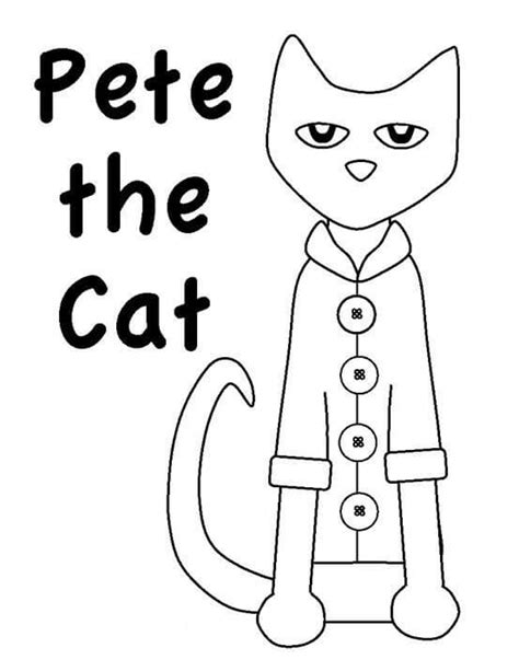 pete  cat coloring pages  printable coloring pages  kids