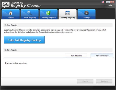 supereasy registry cleaner  afterdawn software