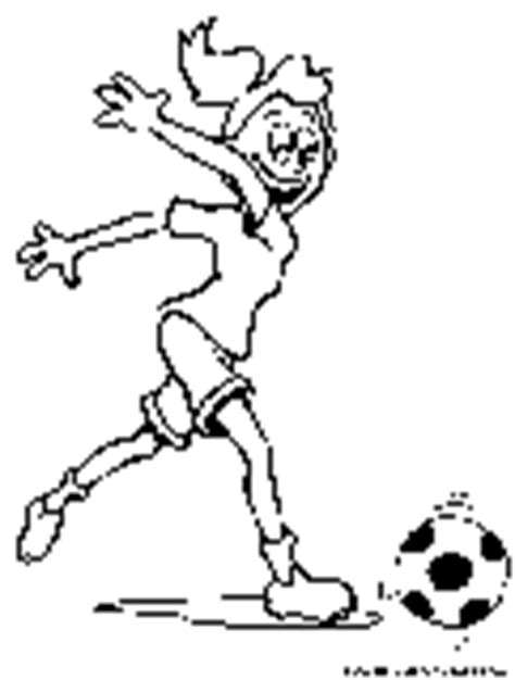 girl playing soccer coloring page