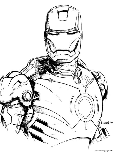 ironman printable coloring pages