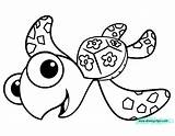 Coloring Nemo Finding Pages Squirt Disneyclips sketch template