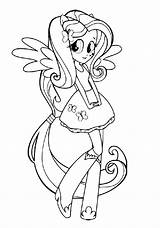 Equestria Fluttershy Shimmer Coloringtop Pinkie Xcolorings sketch template