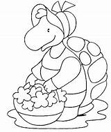 Coloring Turtle Pages Printable Animal Funny Para Colouring Colorear sketch template