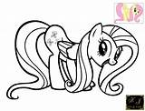 Fluttershy Coloring Kj Pages Fun sketch template