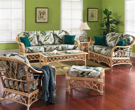 Rattan Furniture Set Of 5 Tigre Bay Tropical Furniture Design