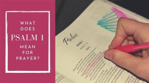 What Does Psalm 1 Mean For Prayer Prayer Coach