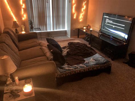 cozy living room   night cozyplaces