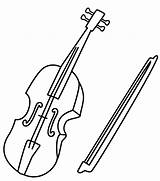 Violin Coloring Pages Easy Kids sketch template